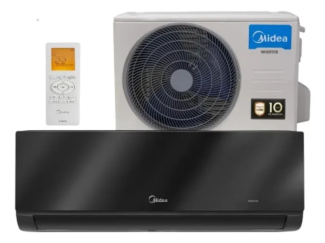 AR CONDICIONADO SPRINGER MIDEA SPLIT INVERTER BLACK EDITION 24.000 BTUS 220V - NOVO
