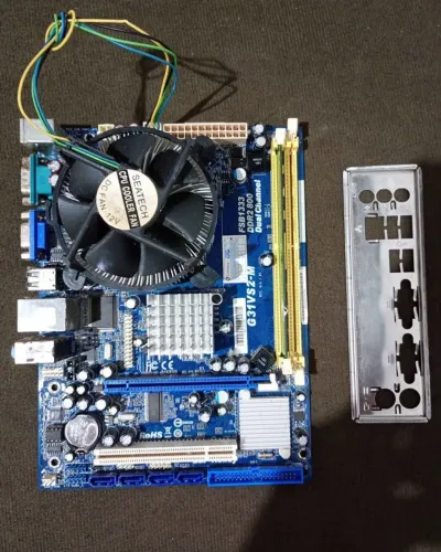 KIT PLACA MÃE 775 + ESPELHO + RAM