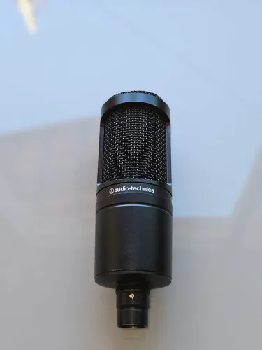 Microfone Audio-Technica AT2020 Condensador + Cabo XLR Santo Angelo