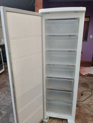 Freezer vertical Eletrolux completo modelo novo