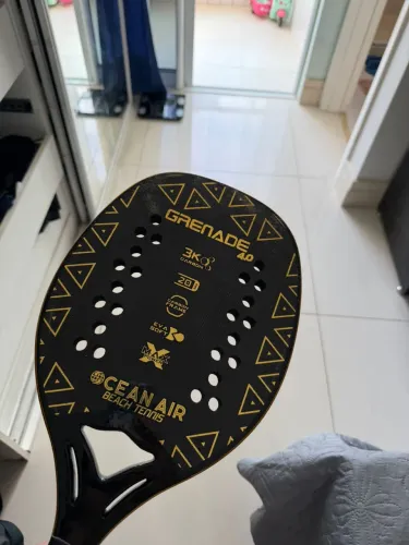 Raquete Ocean Air Grenade 4.0 Carbono 3k Amarelo