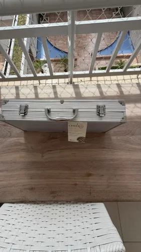 Kit churrasco de inox com maleta
