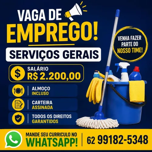 Vaga serviços gerais