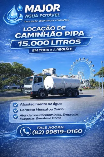 Caminhão pipa locação 