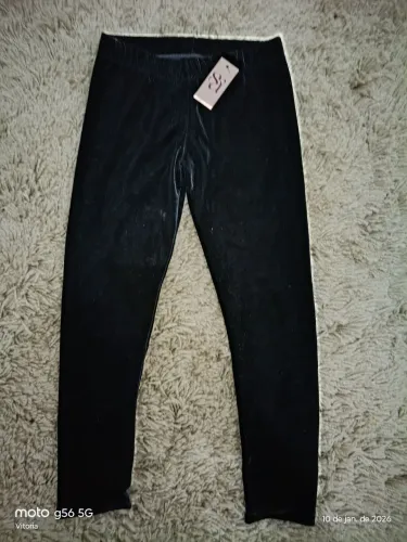 Calça legging infantil veludo