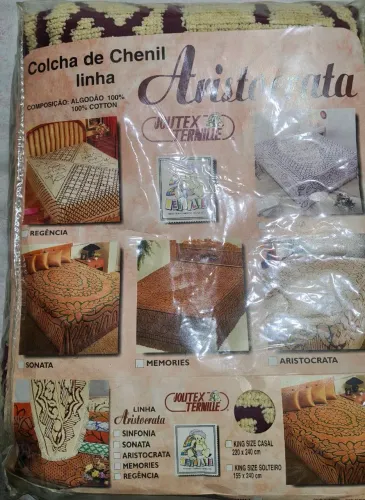 COLCHA CHENIL CASALNA EMBALAGEM