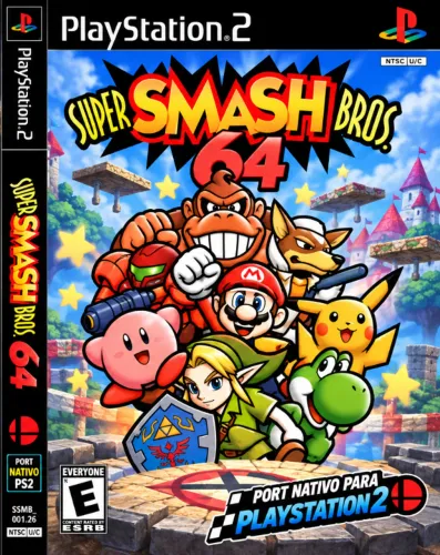 SUPER SMASH BROS 64 (PS2) leia descrição