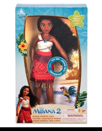 BONECA BARBIE MOANA 2 SING. (FUNCIONANDO) NOVA LACRADA