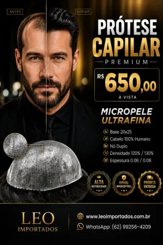 Prótese Capilar Micropele Nó Duplo