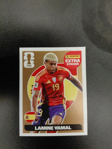 Figurinha Extra Sticker Lamine Yamal Bronze- Copa 2026 - Legend