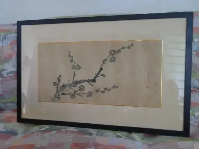 quadro antigo chines oriental 