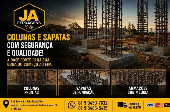 JA Ferragens - Qualidade que sustenta sua obra!