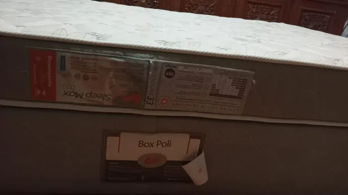 Cama box com colchão solteirão 