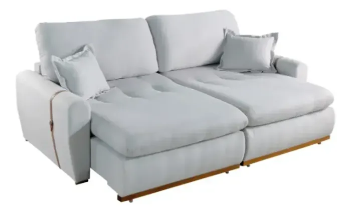Sofá cama linho 3 lugares 1,80m