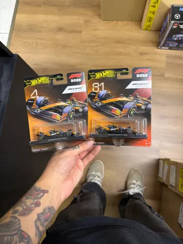 Carrinho formula 1 hot wheels premium mclaren 81 e 4