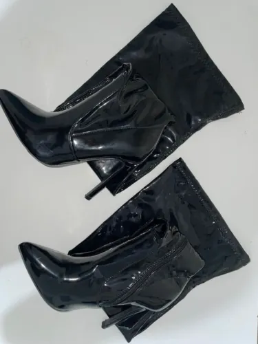 Bota Cano alto preta 35
