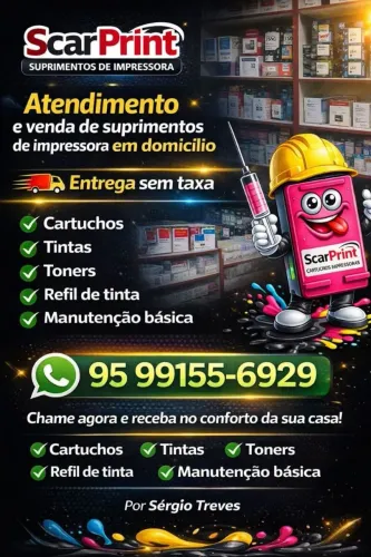 Suprimentos vendas e recargas de impressoras