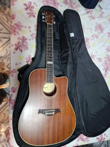 Violão Eletroacústico Folk Tagima Kansas + Bag Guitarra Avs Executive Preta