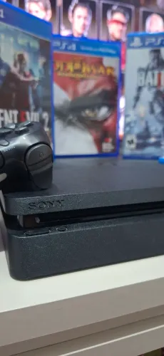 PS4 SLIM 1TB + 1 CONTROLE ORIGINAL SONY