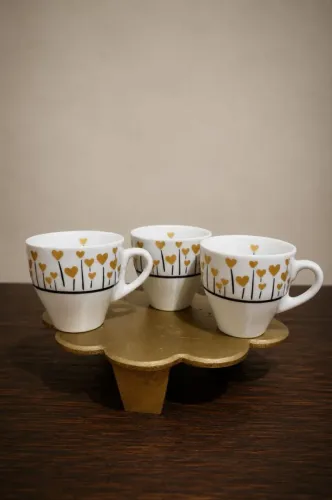 Jogo Kit 3 Xícaras Grandes De Chá / Café 250ml Porcelana