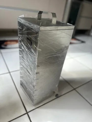 Churrasqueira a Gás para Espetinhos em Inox Artesanal 50x20x15 cm - Nova