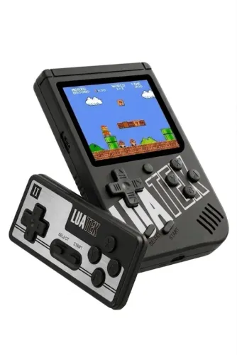 video game portatil 400 jogos luatek internos com 1 controle preto lps-501