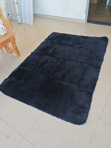 Tapete preto aveludado 200x140cm