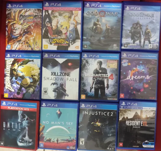 Jogos originais para Playstation 4. Valores na descrição