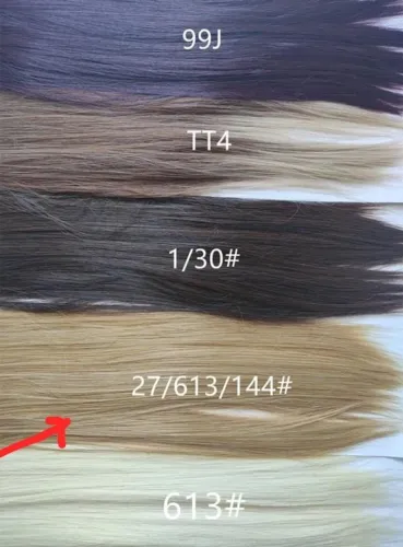 Aplique Extensão de Cabelo 100% fibra orgânica Tic Tac Loiro Médio 27/613/144# 70cm 150g