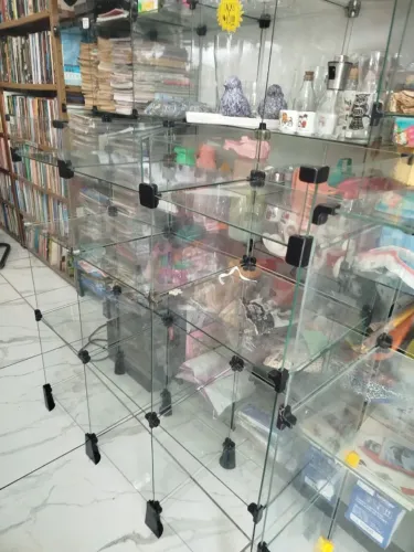 expositor de vidro