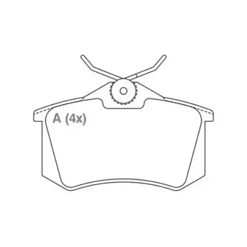 Pastilha de Freio Traseira, CITROEN C3, C4, C8, DS3, DS4.