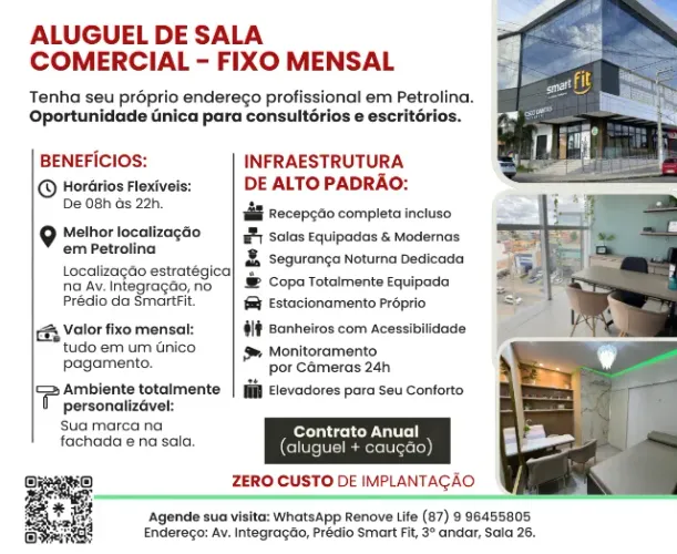Aluguel de Salas Comerciais