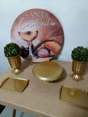 PEGUE E MONTE NA MESA TEMA SANTA CEIA