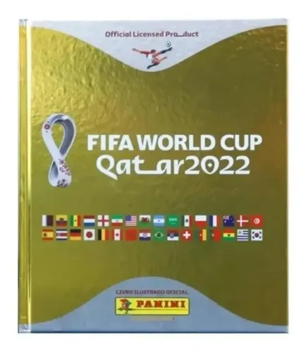 Álbum Oficial da Copa do Mundo com Figurinhas e Cartas Raras