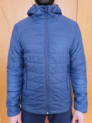 Jaqueta Masculina Puffer Acolchoada Com Capuz Azul - Forclaz - G