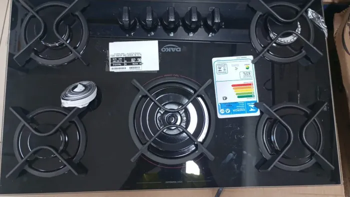 Fogão Cooktop 5 bocas