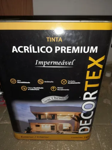 TINTA LATA 16 LITROS BRANCO ACRÍLICO PREMIUM ACIMA  DE  2 LATAS ENTREGO PAGAMENTO NO PIX 