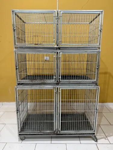 Canil gaiola 6 repartições 