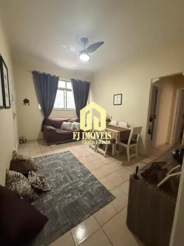 Alugo apartamento mobiliado com 2 dormitórios no Boqueirão em Santos -SP