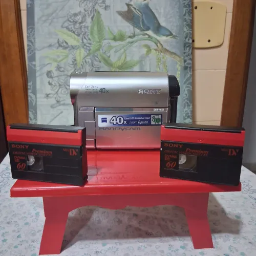 CÂMERA SONY DCR HC 52..COM BATERIA.