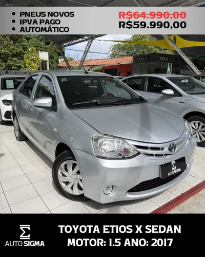 Toyota Etios X Sedan 1.5 Flex 16V 4P Aut. 2017