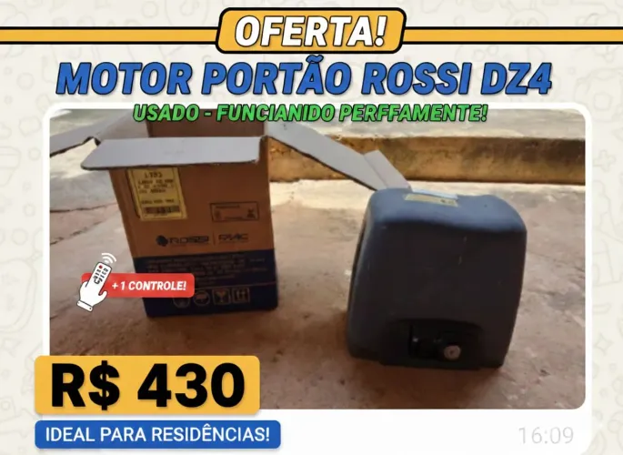 Vendo motor se portão, usado.