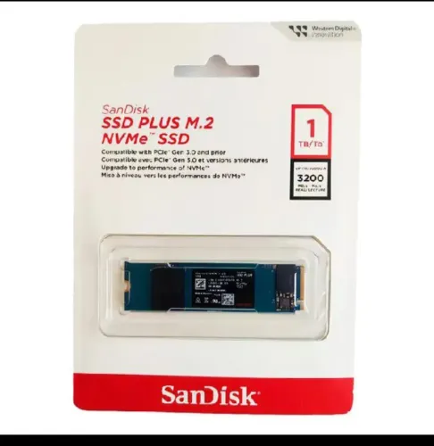 Nvme SanDisk 1tb ssd Novo Lacrado 