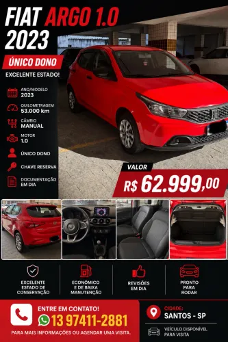 Fiat Argo 1.0 6V Flex. 2023