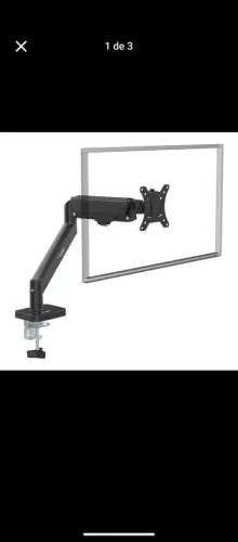 Suporte Articulado para telas 17" á 27" polegadas VESA Sistema a gás