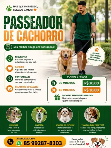 ? Passeio para Cães com Carinho e Segurança - Agende Agora!