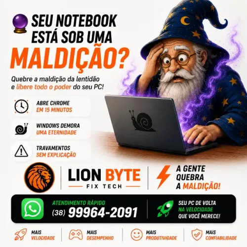 Formatação de Desktop's e Notebook's FORMATAÇÃO PROFISSIONAL LION BYTE FIX TECH