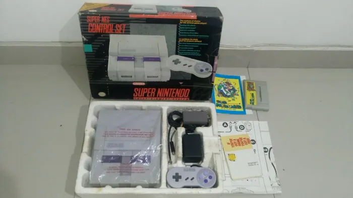 Super Nintendo 001 Som Offboard na Caixa