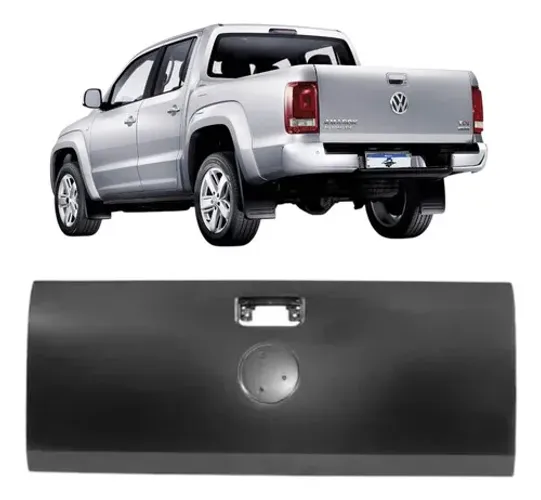 Tampa Traseira Caçamba Amarok 2010 11 12 13 14 15 16 A 2023 Preto/para Pintar