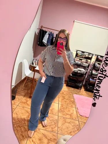 Calça Jeans Flare Plus Size